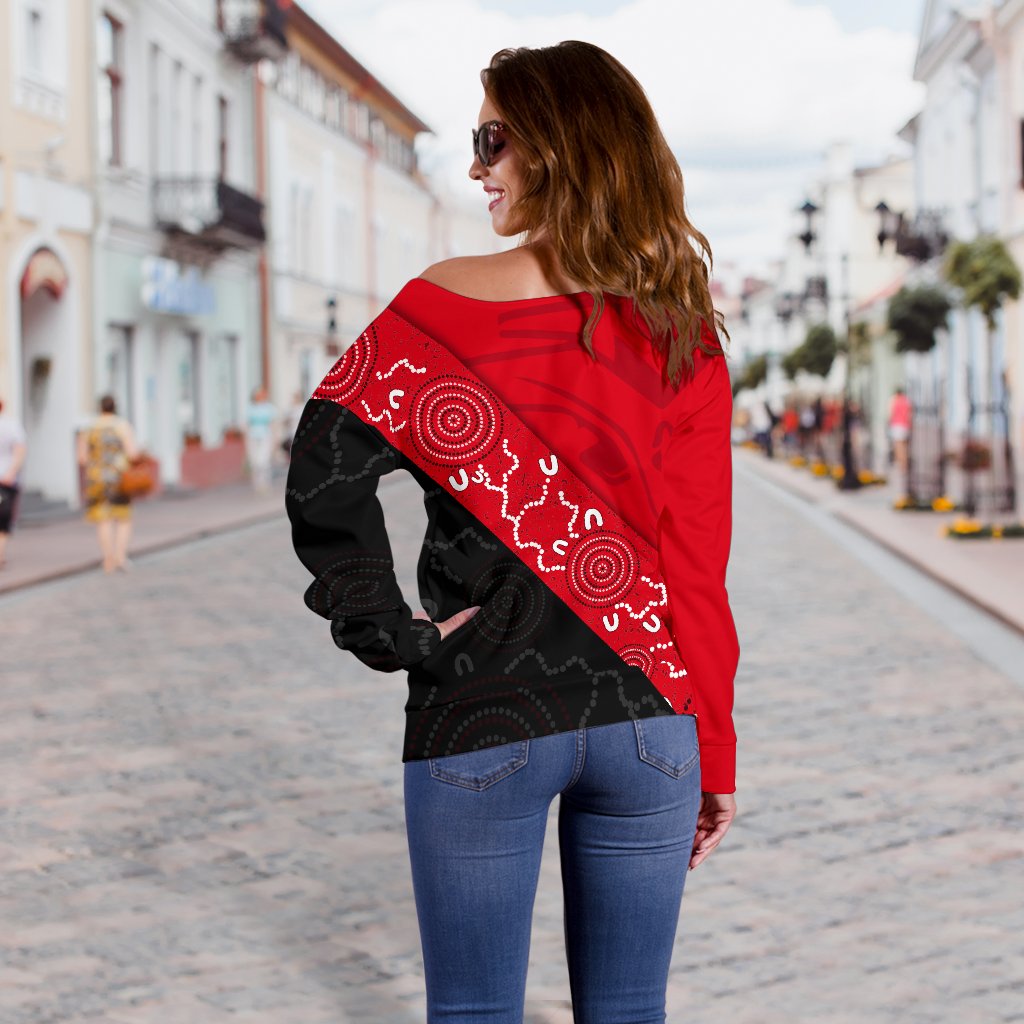 Bombers Women Off Shoulder Sweater - Vibe Hoodie
