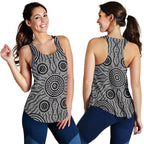 Racerback Tank - Aboriginal Dot Painting Tank Top Ver04 - Women - Vibe Hoodie