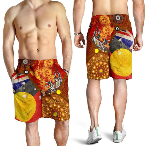 shorts-aboriginal-dot-painting-flags-crocodile