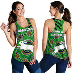 Naidoc Rabbitohs Women Racerback Tank Aboriginal Vibes No.1 - Vibe Hoodie
