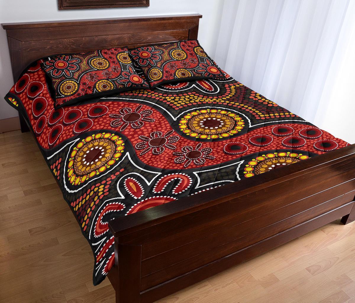 aboriginal-quilt-bed-set-indigenous-patterns-ver11