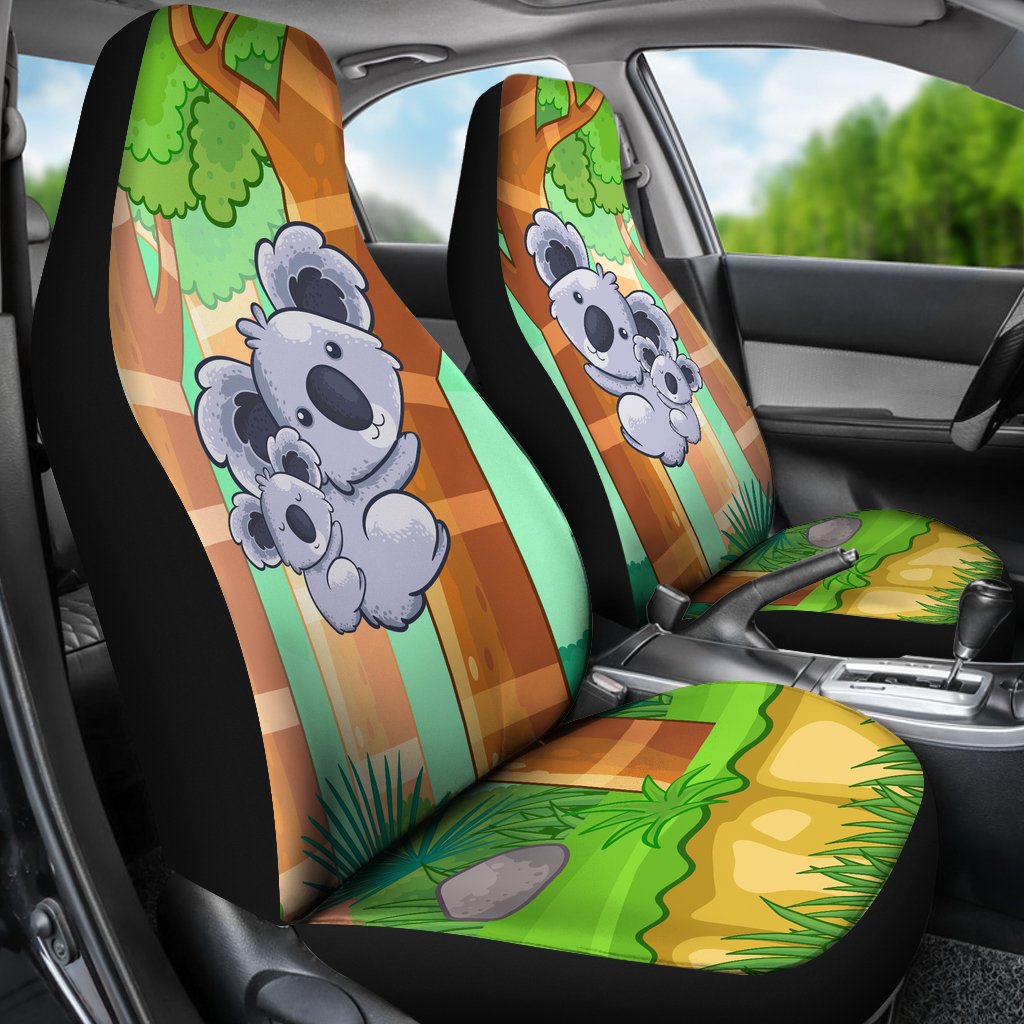 koala-car-seat-covers-koala-seat-covers-family-so-cute-in-forest-universal-fit