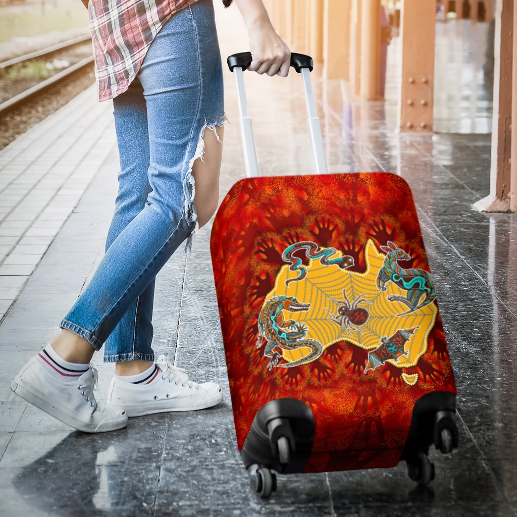 aboriginal-luggage-covers-australia-map-hand-patterns-spider-web