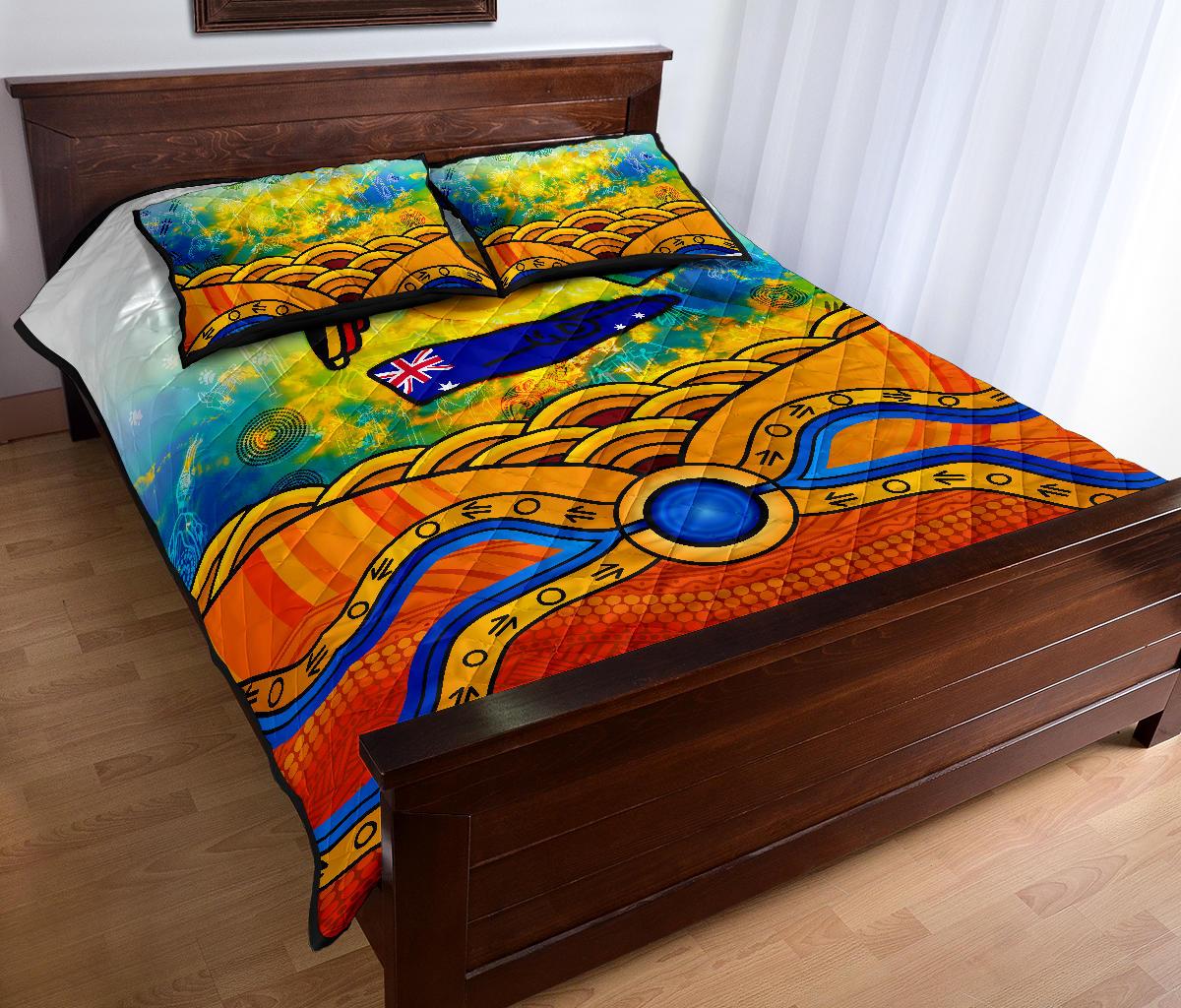 aboriginal-quilt-bed-set-australia-kangaroo-naidoc-week-2021