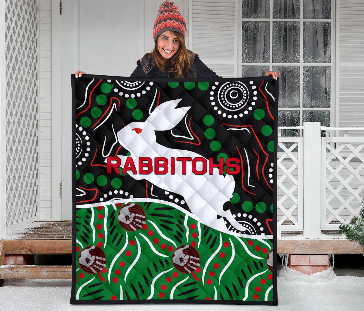 rabbitohs-premium-quilt-aboriginal