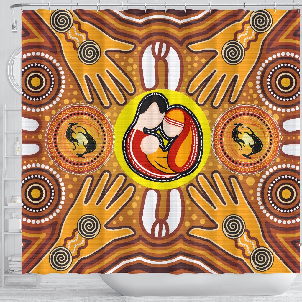 shower-curtains-aboriginal-family-with-dot-painting-art