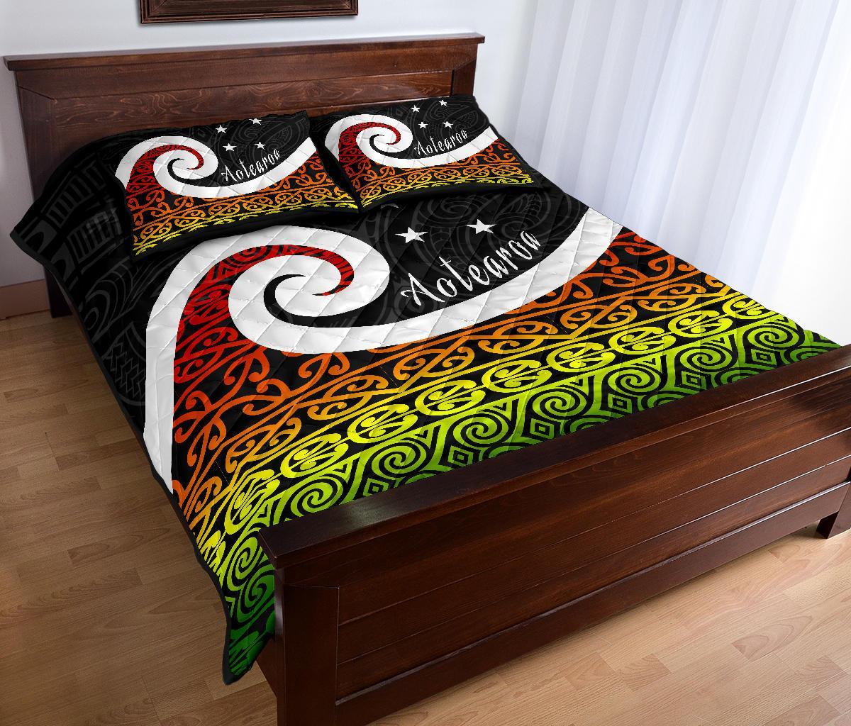 quilt-bed-set-nz-koru-rastafari-color