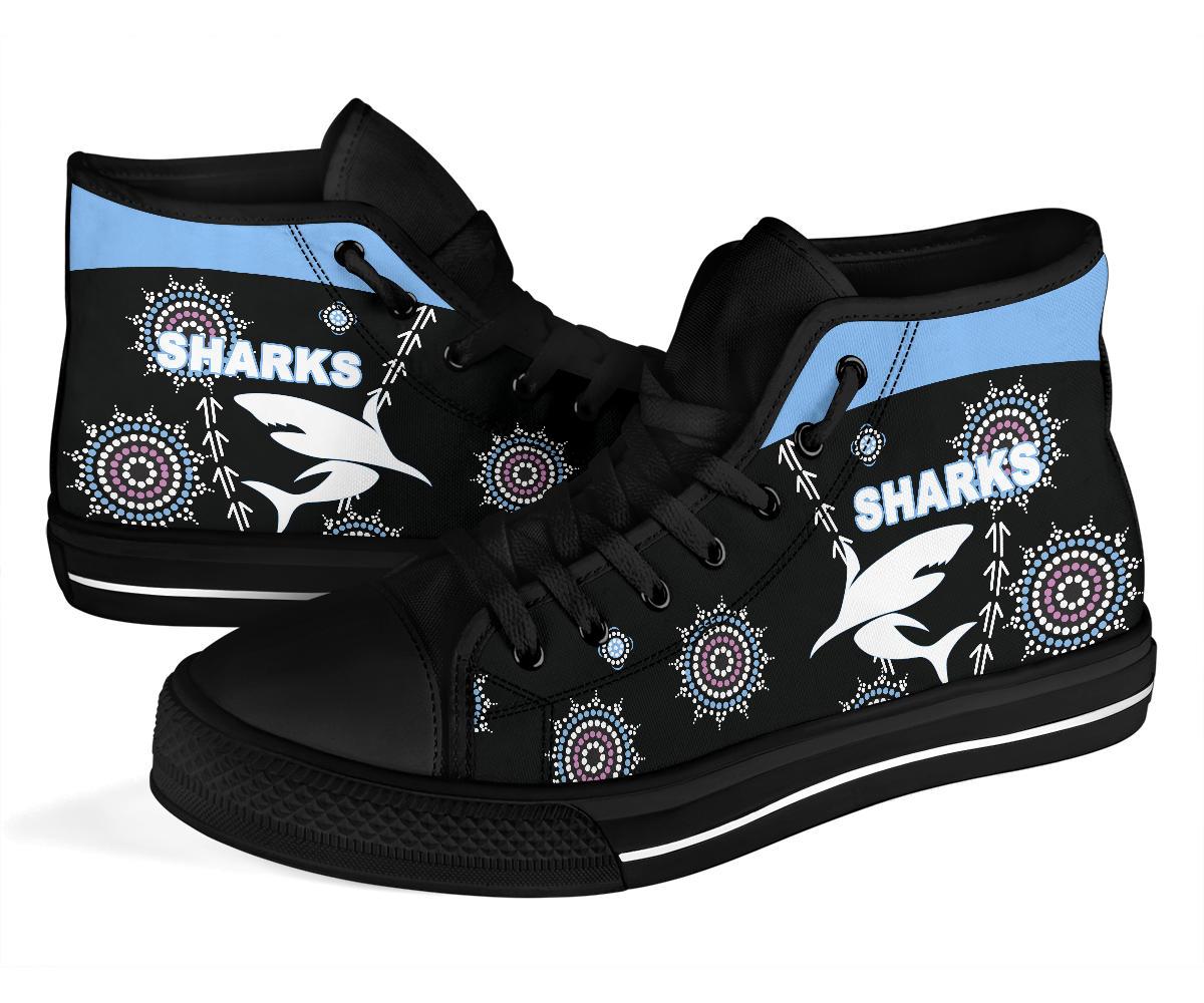 cronulla-high-top-shoe-sharks-simple-indigenous-black