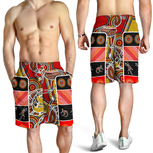 aboriginal-mens-shorts-kangaroo-dot-painting-patterns