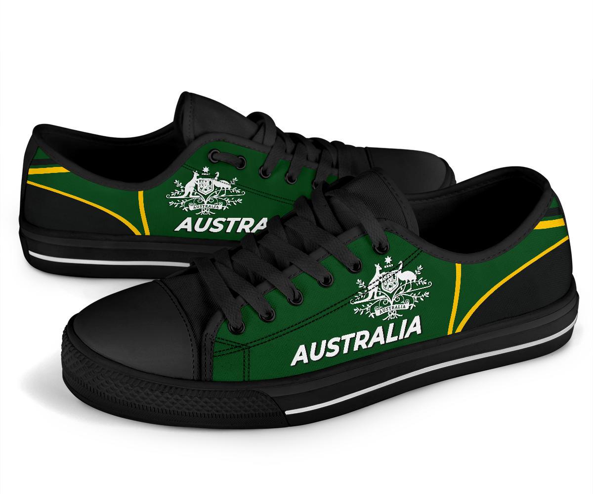 low-top-shoes-australian-coat-of-arms-shoes-green