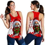 Christmas Racerback Tank - Christmas Gnome Tank Top - Women - Vibe Hoodie
