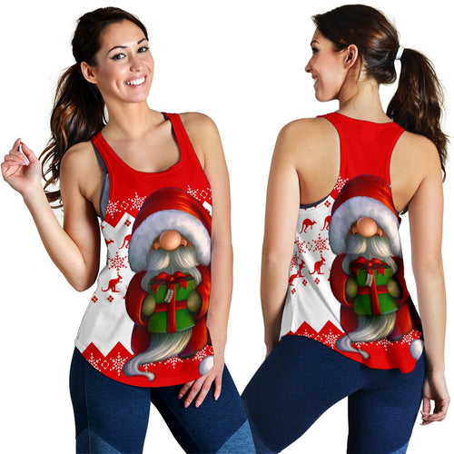 Christmas Racerback Tank - Christmas Gnome Tank Top - Women - Vibe Hoodie