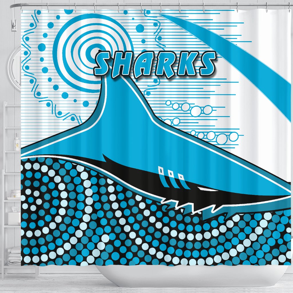 sharks-shower-curtain-cronulla-indigenous-unique