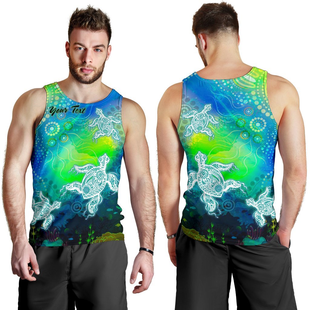 custom-text-aboriginal-mens-tank-top-indigenous-turtle-ocean-dot-painting-art