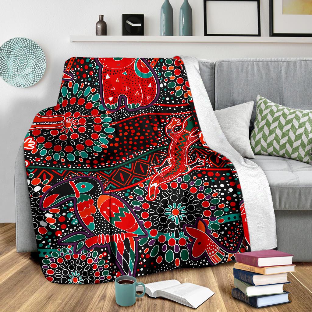 blankets-aboriginal-animal-dot-acrylic-paint