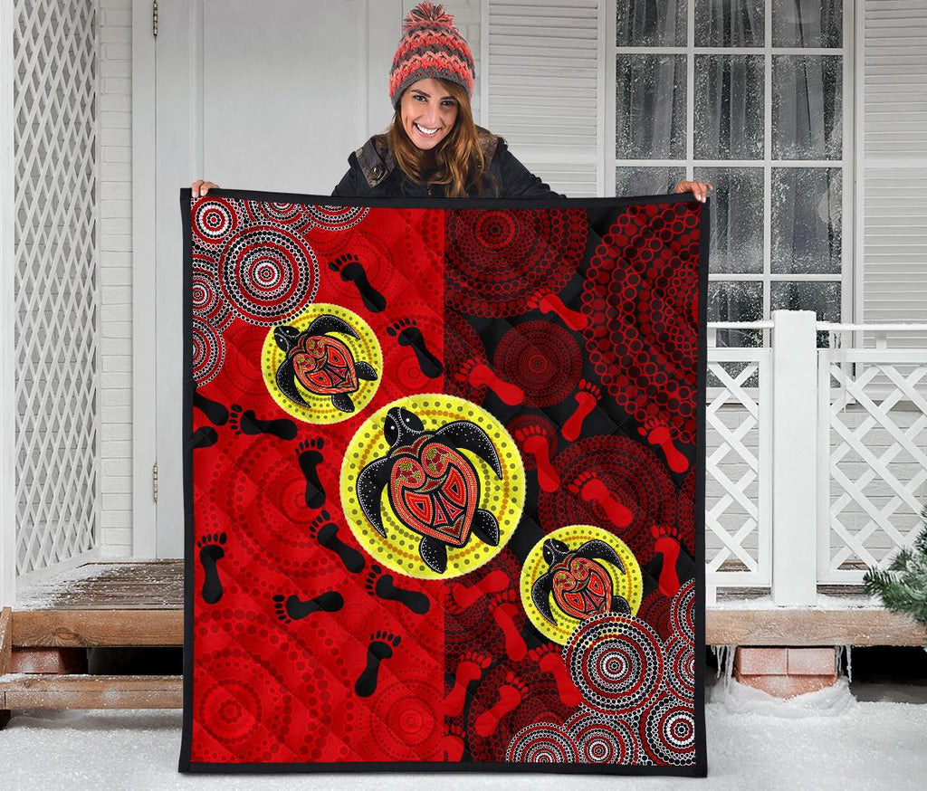 premium-quilt-aboriginal-dot-painting-quilt-turtle