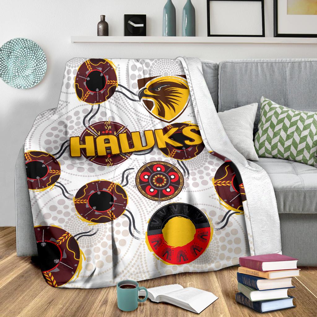 hawthorn-premium-blanket-hawks-indigenous-white