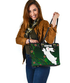 rabbitohs-small-leather-tote-bags-simple-indigenous