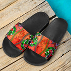 slide-sandals-aussie-indigenous-patterns-orange-black