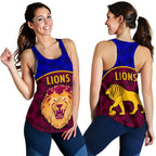 Brisbane Lions Women Racerback Tank Powerful - Vibe Hoodie