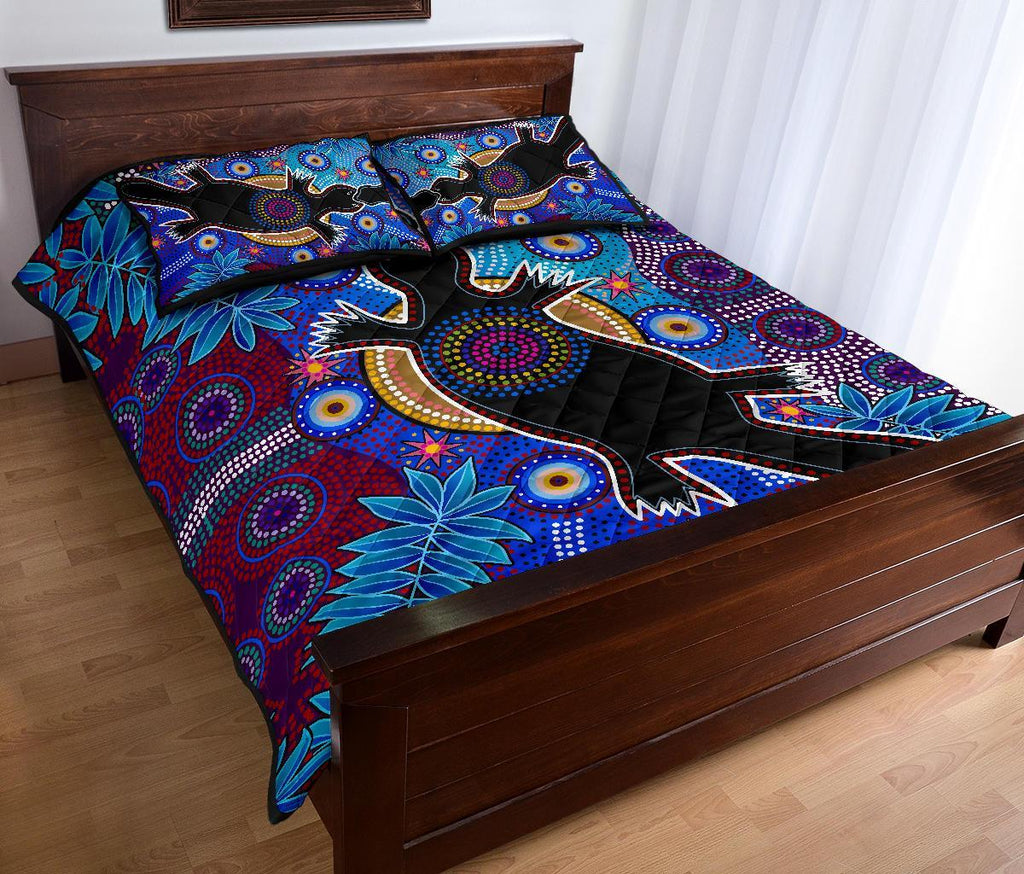 aboriginal-quilt-bed-set-indigenous-platypus