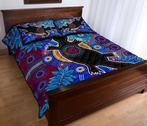 aboriginal-quilt-bed-set-indigenous-platypus