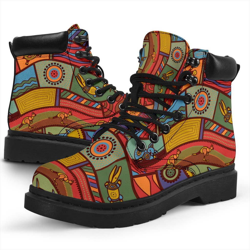 all-season-boots-aboriginal-art-with-animals