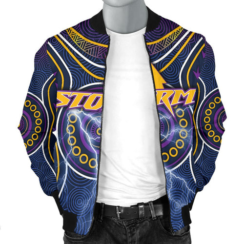 melbourne-bomber-jacket-for-men-lightning-storm-indigenous