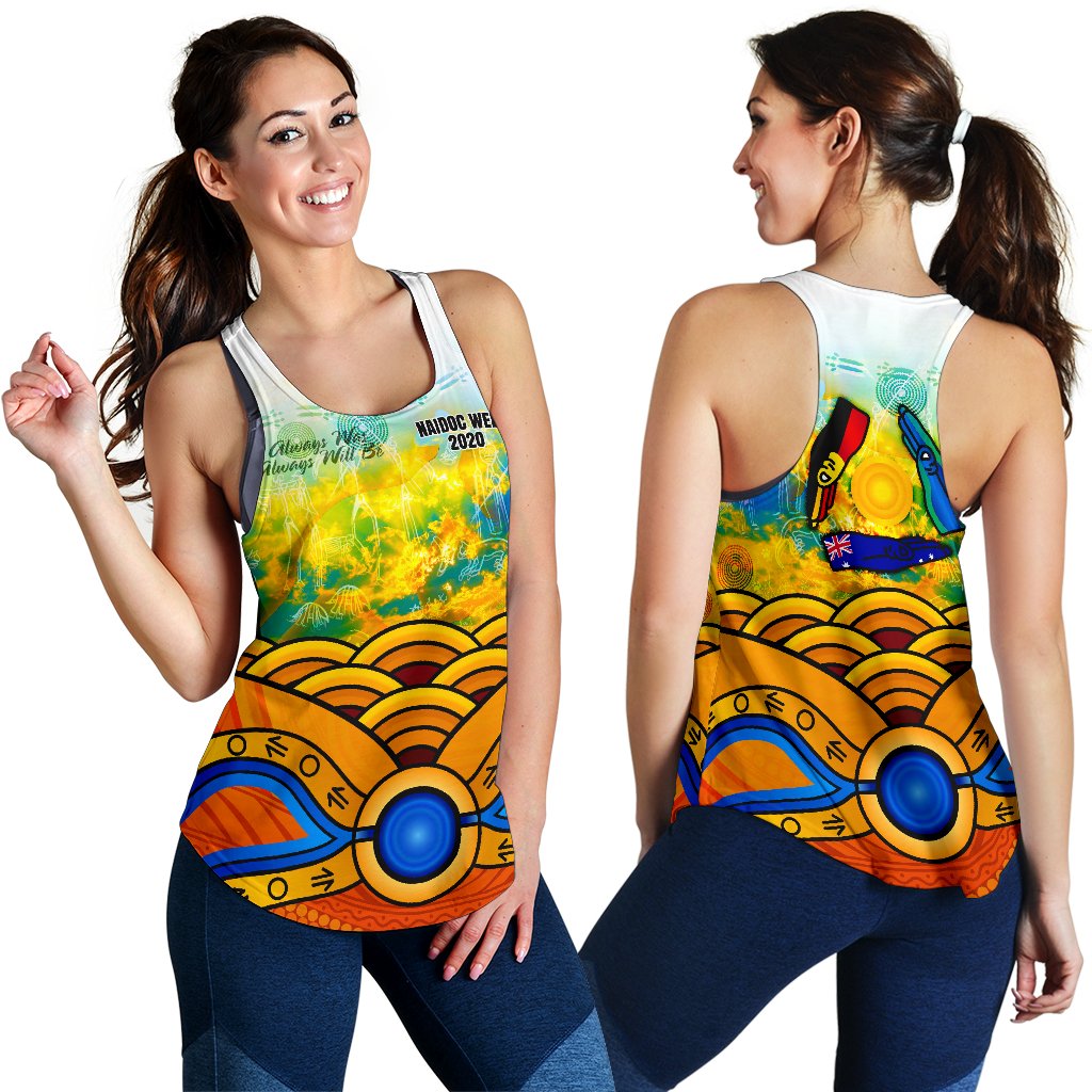 Aboriginal Women's Racerback Tank, Australia Kangaroo Naidoc Week 2021 - Vibe Hoodie