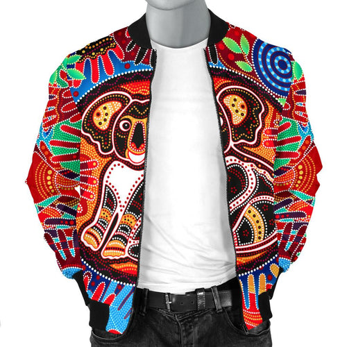 aboriginal-mens-bomber-jacket-koala-and-hand-art-dot-painting-jacket