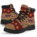aboriginal-boots-lizard-patterns-circle-dot-painting-all-season