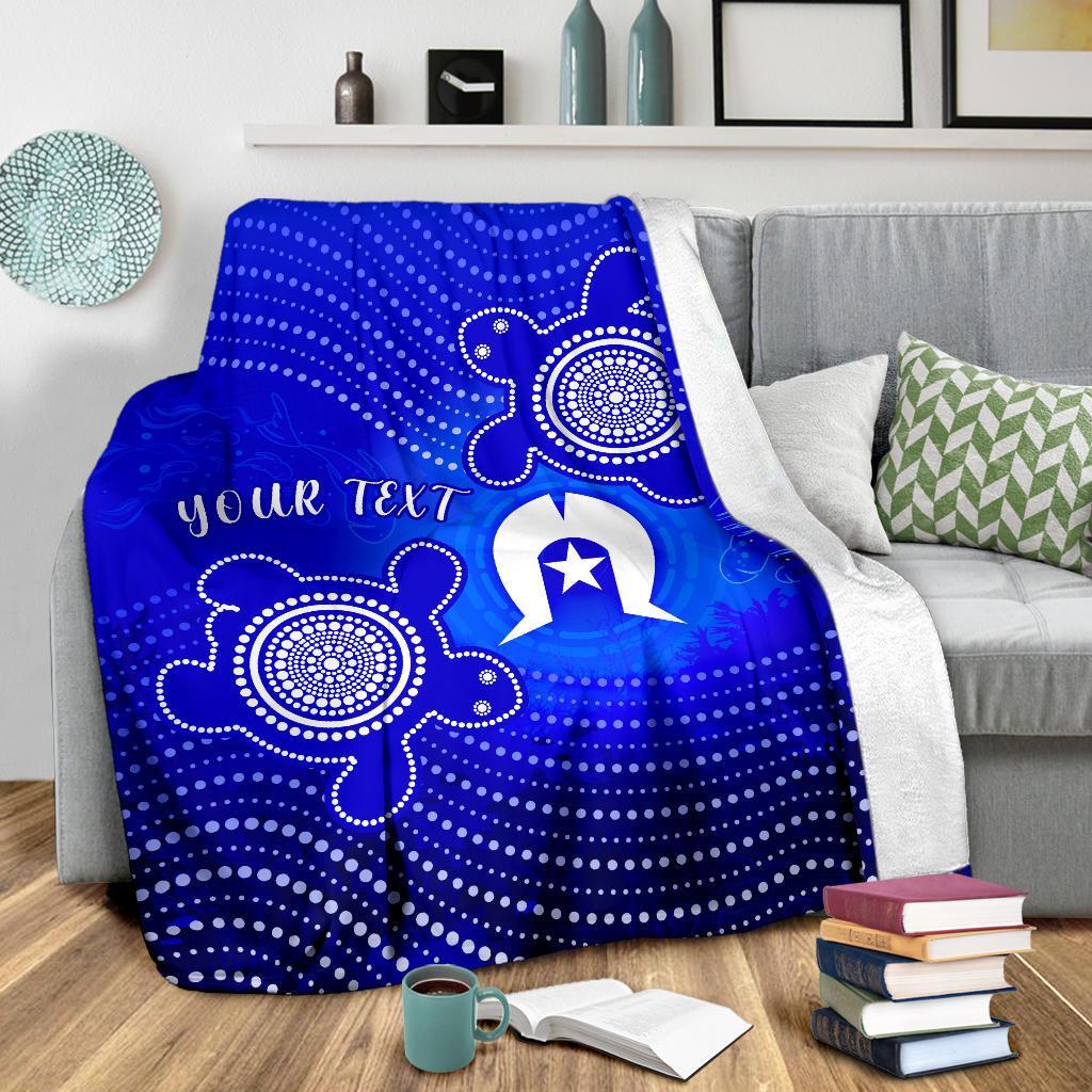 custom-torres-strait-islanders-premium-blanket-torres-symbol-with-indigenous-turtle
