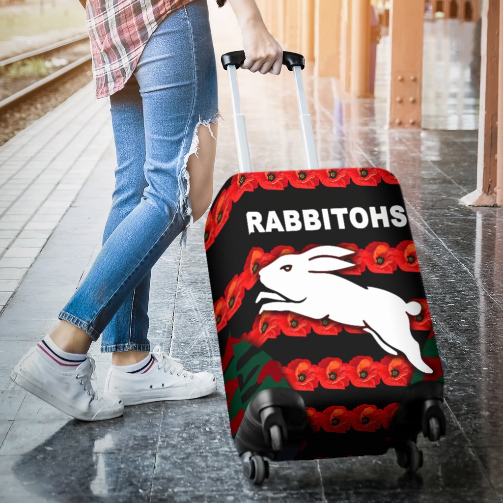south-sydney-rabbitohs-luggage-covers-anzac-day-poppy-flower-vibes