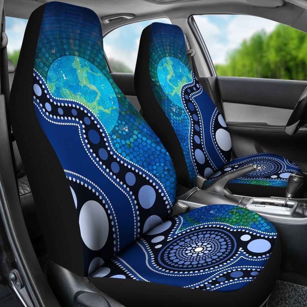 aboriginal-car-seat-covers-australia-indigenous-flag-circle-dot-painting-art-blue