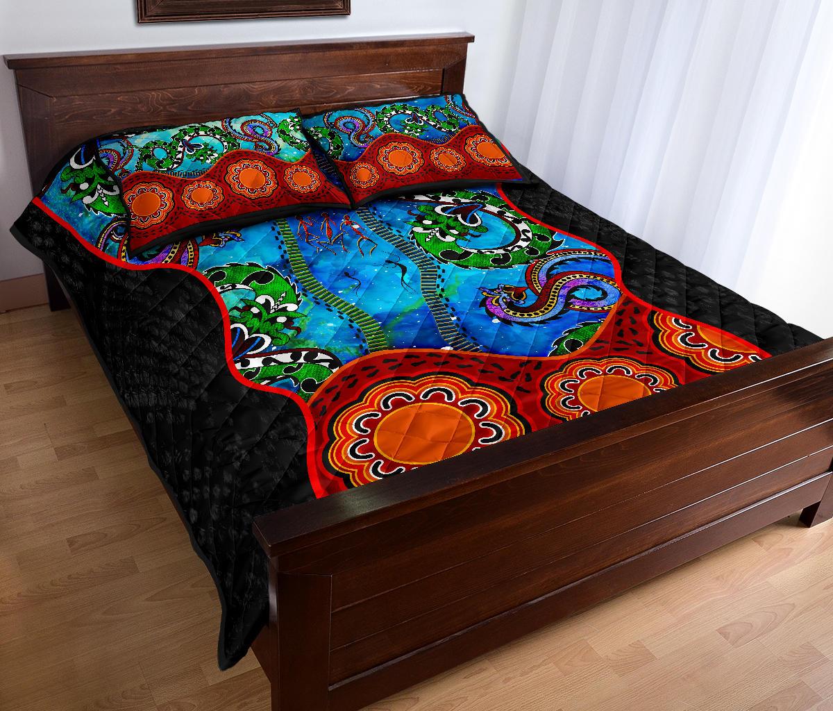 aboriginal-quilt-bed-set-aussie-indigenous-patterns-blue