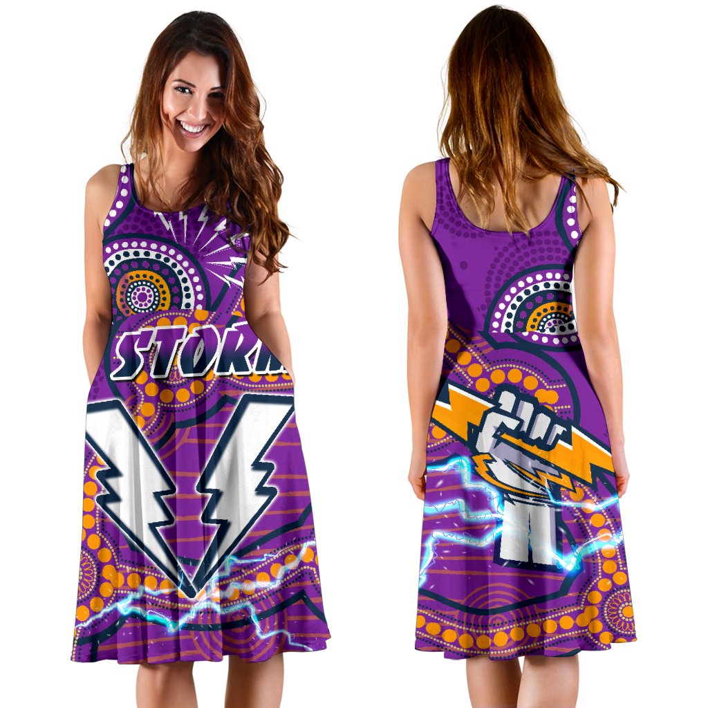 Storm Women Dress Melbourne Indigenous Thunder - Vibe Hoodie