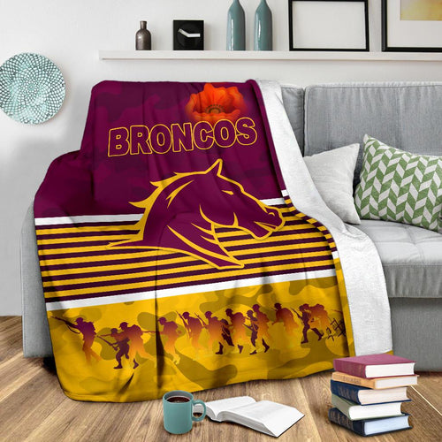 brisbane-broncos-premium-blanket-anzac-day-simple-style-maroon