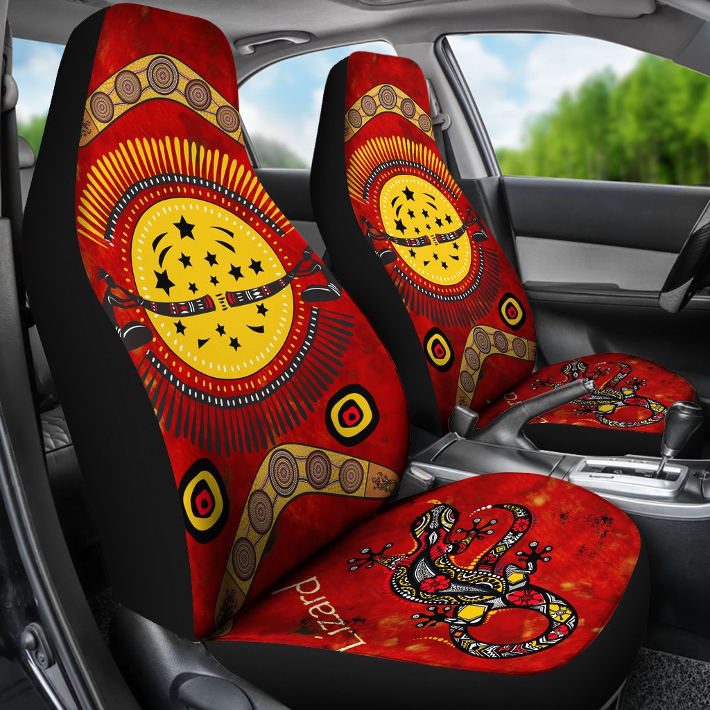 car-seat-covers-lizard-and-boomerang-pattern