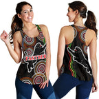 Panthers Black Women Racerback Tank Indigenous Penrith Version - Vibe Hoodie