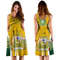 Personalised Midi Dress - Australia Coat Of Arm In Rugby Style - Vibe Hoodie