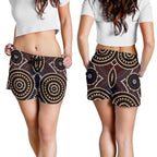 Aboriginal Shorts, Indigenous Dot Painting Short Women 08 - Vibe Hoodie