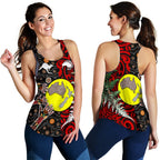 New Zealand Australia Women Racerback Tank - Maori Aboriginal - Vibe Hoodie