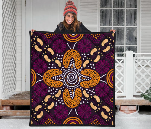 aboriginal-premium-quilt-flowers-dot-panting-art