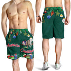 christmas-mens-shorts-green-merry-christmas