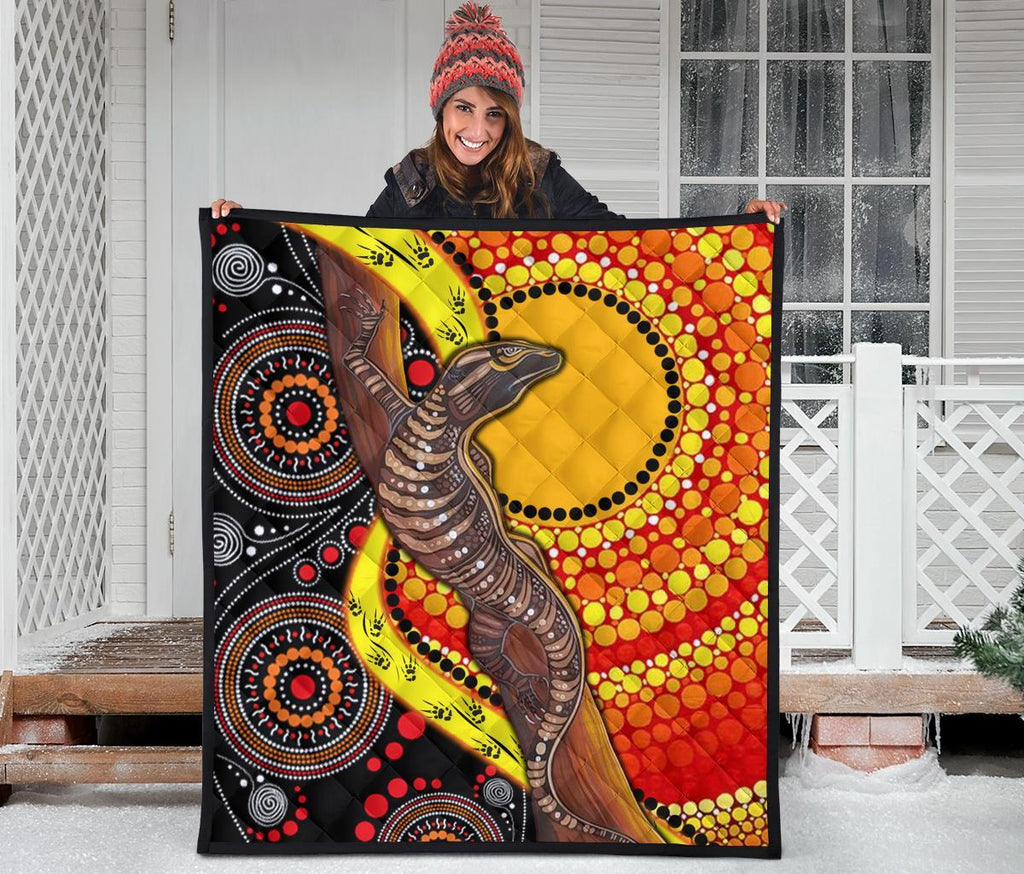 1saustralia-premium-quilt-australian-aboriginal-dot-painting-sun-and-lizard