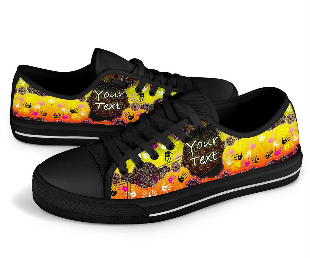 custom-aboriginal-low-top-shoe-indigenous-circle-dot-painting-hand-art-bn18