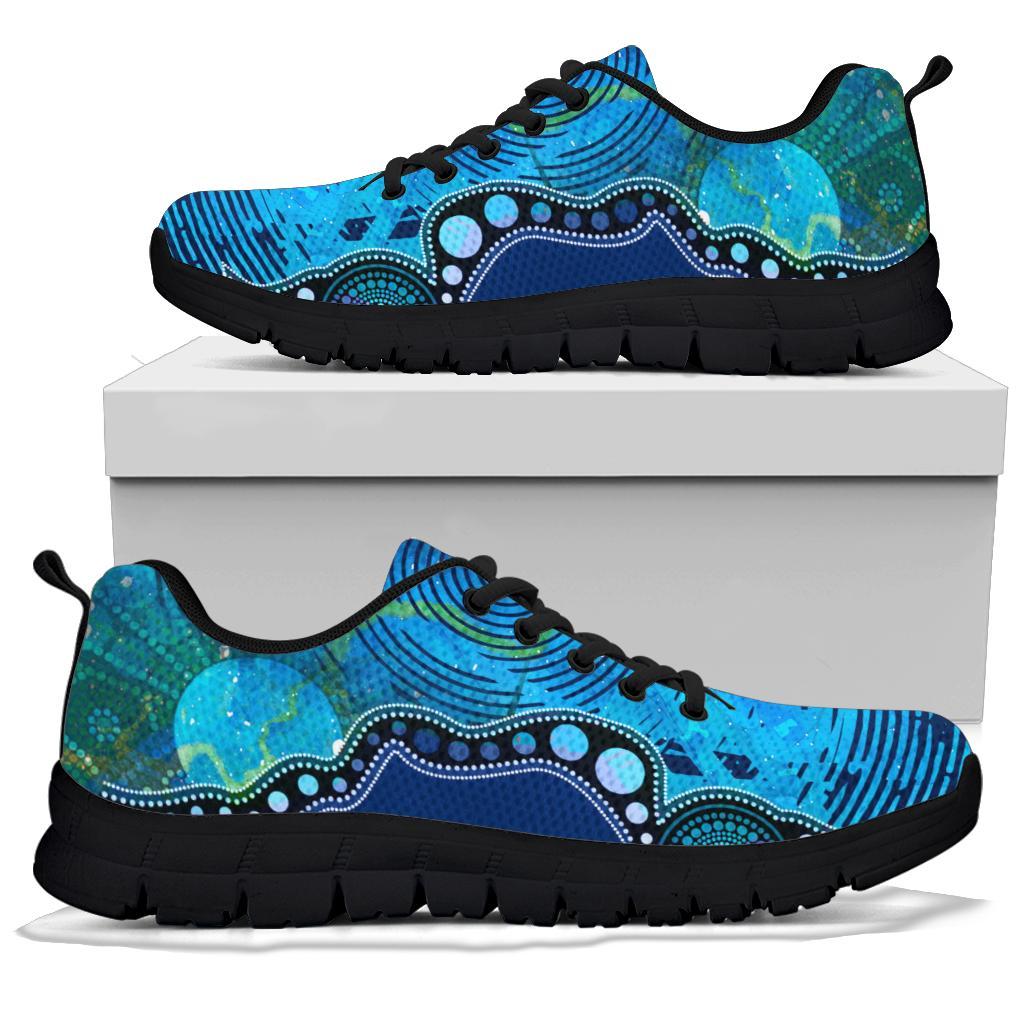 aboriginal-sneakers-australia-indigenous-flag-circle-dot-painting-art-blue