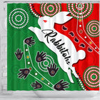 rabbitohs-forever-shower-curtain-indigenous