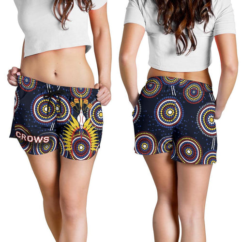 Adelaide Women Shorts Original Indigenous Crows - Vibe Hoodie