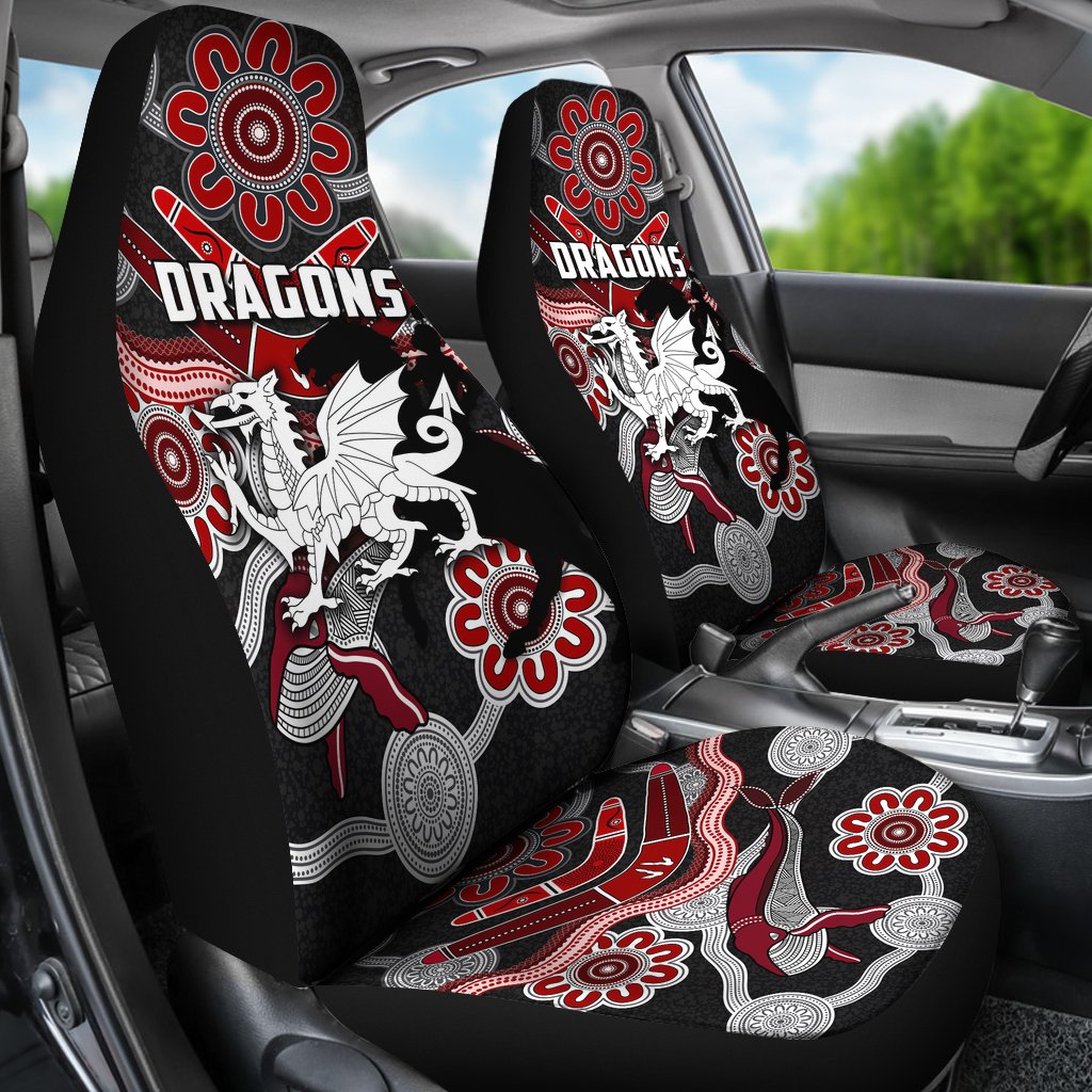 dragons-car-seat-covers-st-george-indigenous-black